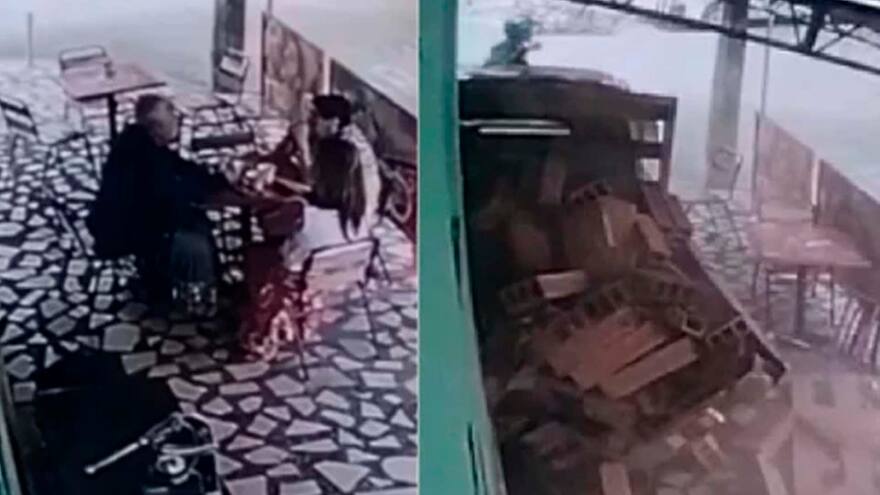 Bello, Antioquia: En video quedó el accidente en que camioneta arrolló a tres mujeres en una tienda