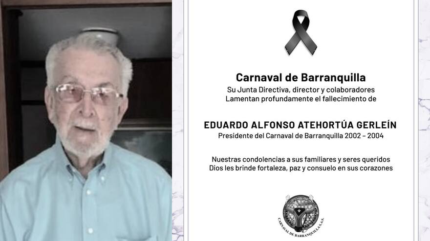 Fallece Alfonso Atehortúa Gerleín, presidente del Carnaval de Barranquilla 2002-2003