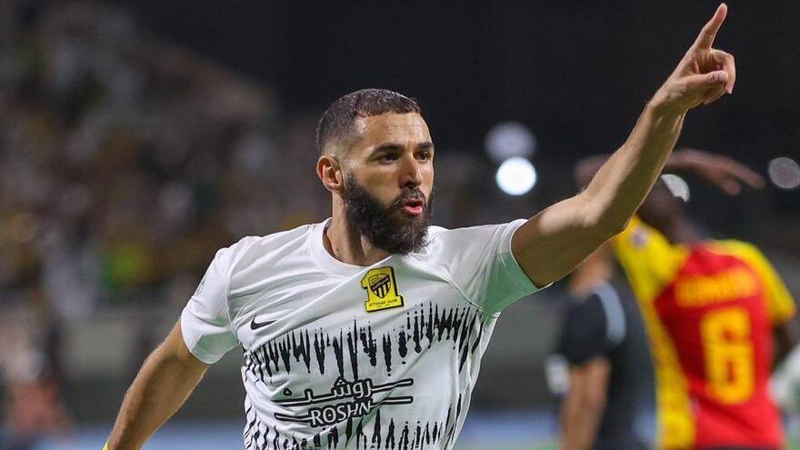 El francés Karim Benzema anota y asiste en su estreno con el Al-Ittihad en la Copa de Campeones Árabe