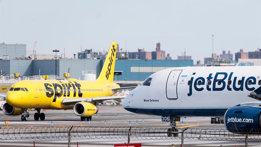 EE.UU. busca frenar la compra de la aerolínea Spirit por JetBlue