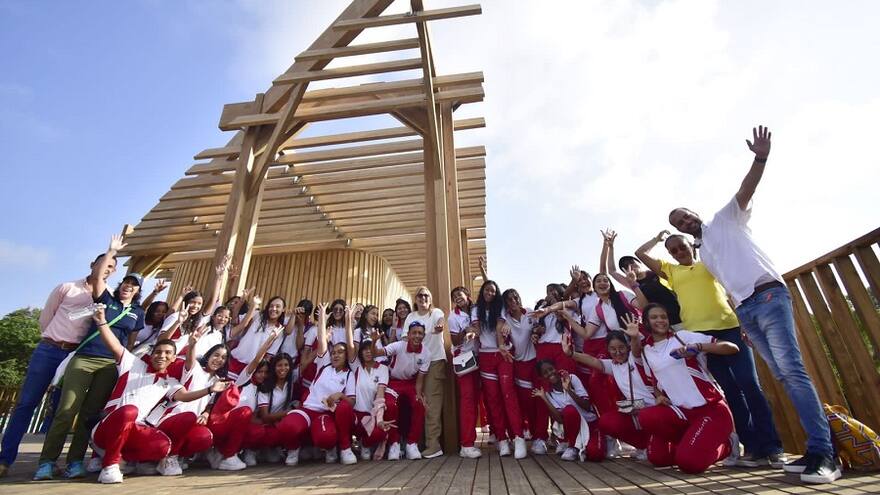 Estudiantes de a IED Mundo Bolivariano, primeros en hacer excursión en Mallorquín