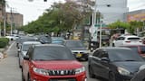 Congestión vehicular en sectores del norte de Barranquilla por cierre temporal de tramo de la carrera 49C