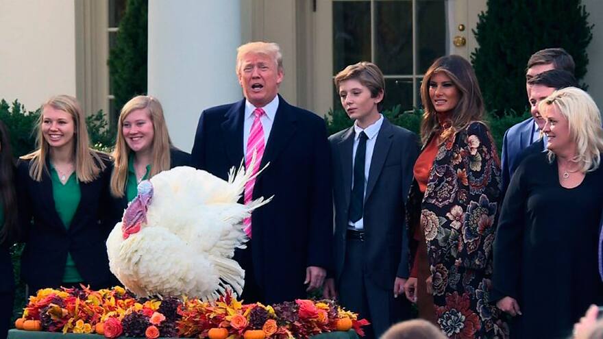 Trump otorga su primer perdón… a un pavo