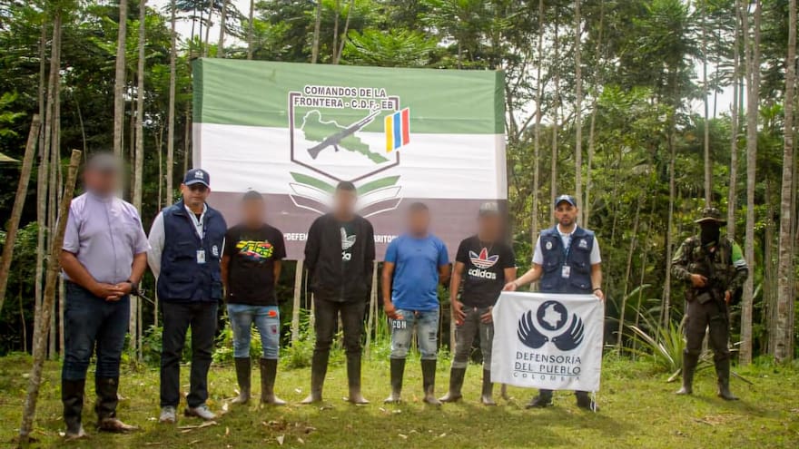 Segunda Marquetalia libera a 4 secuestrados, incluyendo un menor de edad