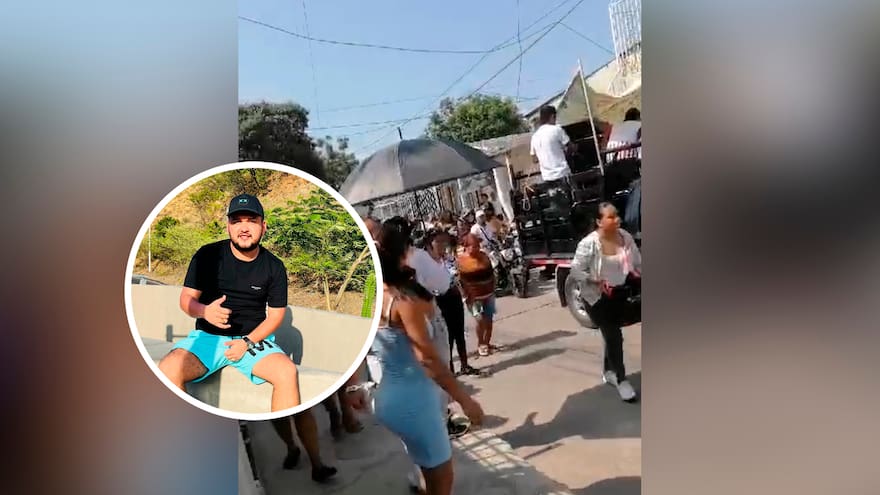 Familia de policía asesinado en San Luis lo despide con música de picó