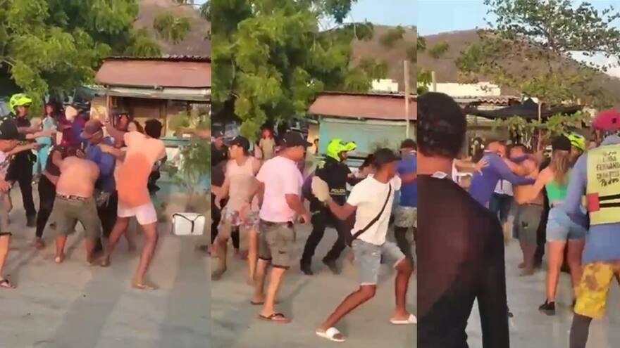 Turistas se agarraron a golpes con prestadores de servicio en Santa Marta