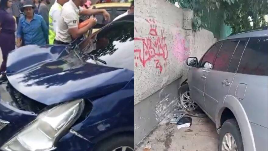 Video: fuerte choque en la calle 87, norte de Barranquilla, deja al menos un lesionado