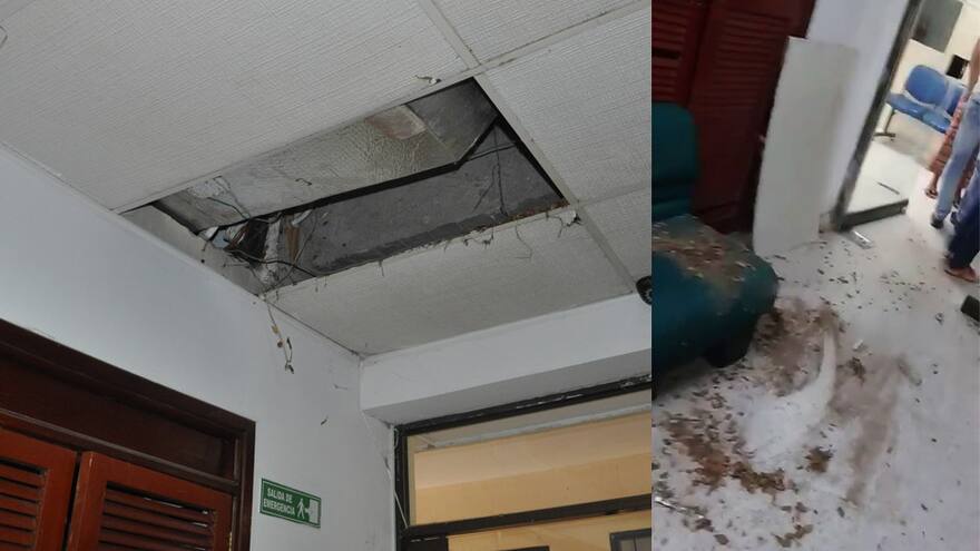 Avión sobrevoló a baja altura y causó daños en hospital de Valledupar