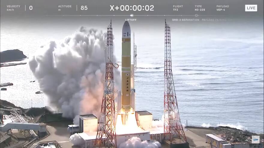 Japón lanza con éxito nuevo cohete H3 tras vuelo inaugural fallido de 2023