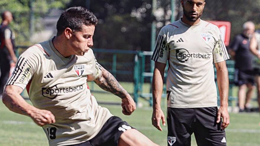James Rodríguez podría debutar este domingo con el Sao Paulo, en el juego que sostendrán ante Flamengo, por el ‘Brasileirao’
