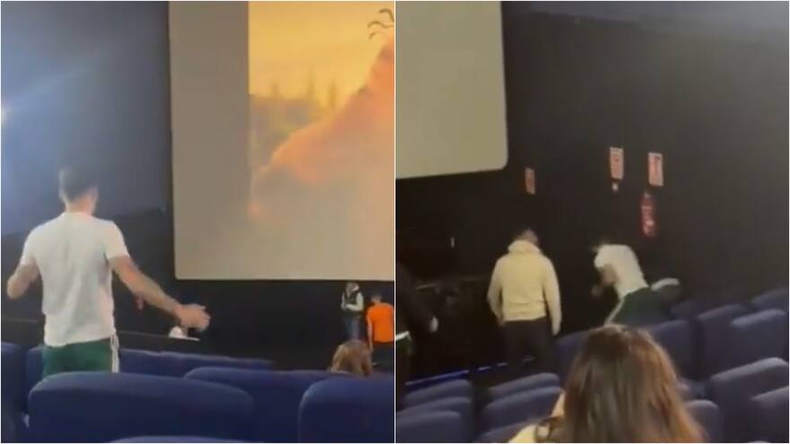 Boxeador golpeó a hombre en plena sala de cine en España
