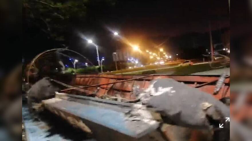 Santa Marta: quemaron el monumento La Piragua en Magdalena