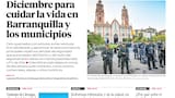 Diciembre para cuidar la vida en Barranquilla y los municipios