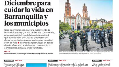 Diciembre para cuidar la vida en Barranquilla y los municipios