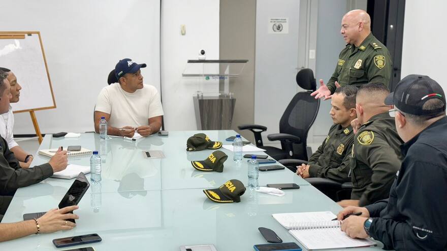 Sucre: subdirector de la Policía analizó prestación de seguridad móvil en Sincelejo