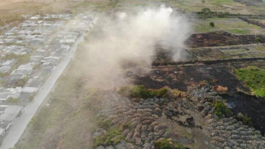 CVS rechaza el incendio en el Humedal Berlín que causó mortandad de fauna