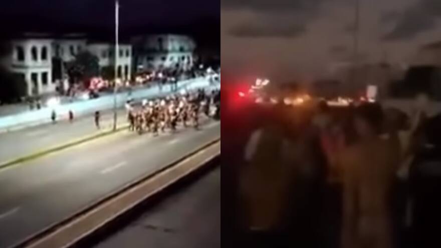 Marchas en Cuba: protestan por apagón general y bloqueo de internet en La Habana