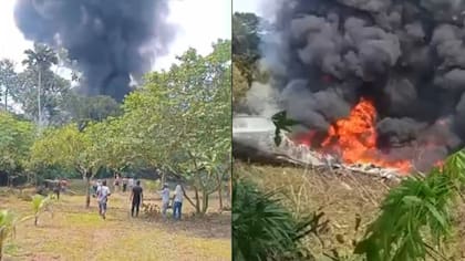Se accidentó un avión Hércules de la Fuerza Aeroespacial Colombiana: reportan varios muertos