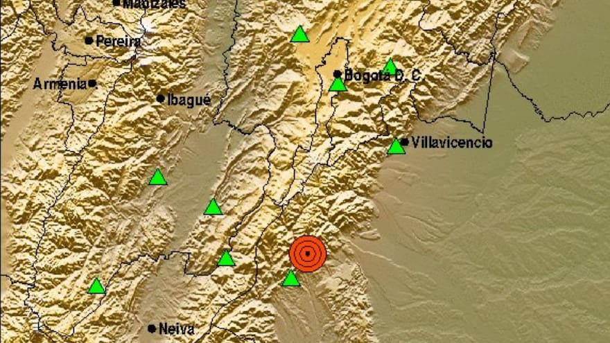 Fuerte sismo de magnitud 4.3 en Mesetas, Meta
