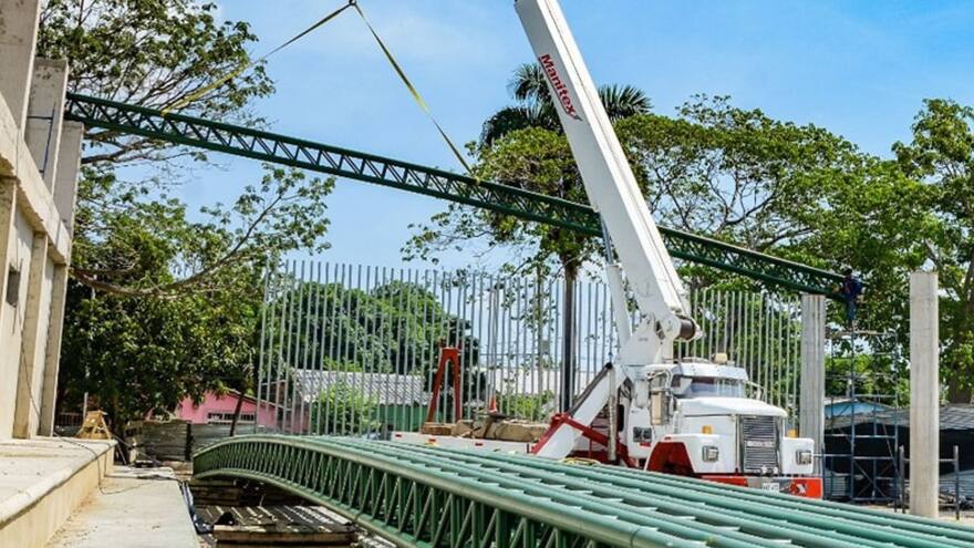Siguen los trabajos en el parque La María de Soledad