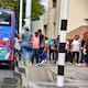 Con buses provenientes de distintos municipios del Caribe, la maquinaria se hizo visible en el cierre de Iván Cepeda