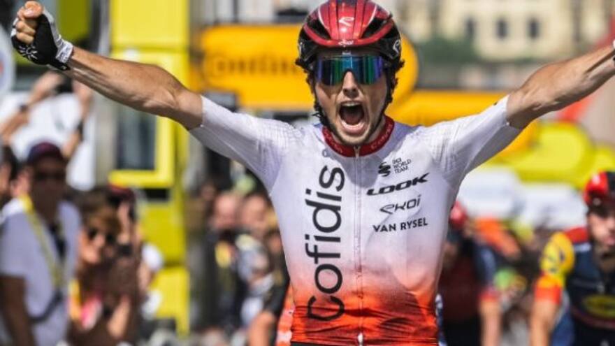 El francés Victor Lafay, vencedor de la segunda etapa del Tour de Francia 2023