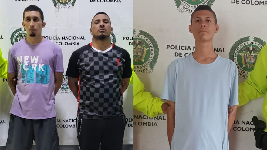Uniformados capturaron a alias Brayan Verruga, El Menor y Marlon