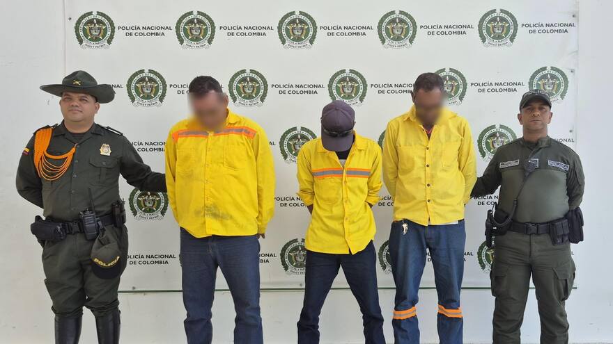 Capturan a tres hombres por explotación ilícita de yacimiento minero en el Cesar
