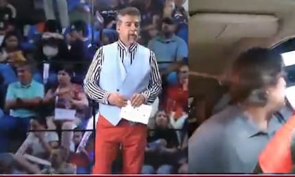 Video: periodista deportivo fue asaltado en plena transmisión en vivo
