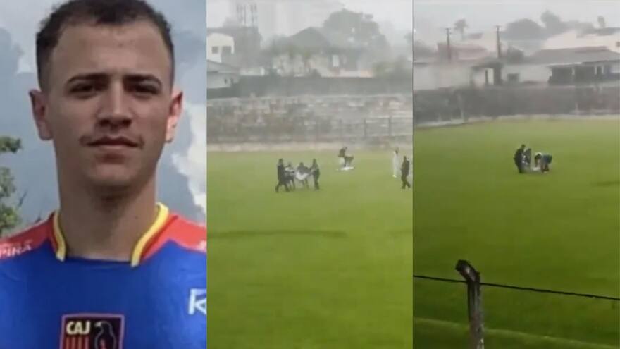 Brasil: El futbolista Caio Henrique murió al ser impactado por un rayo mientras jugaba un partido en Paraná
