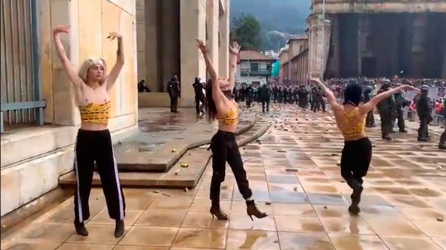 Artistas que bailaron en Transmilenio lo volvieron a hacer en el paro nacional