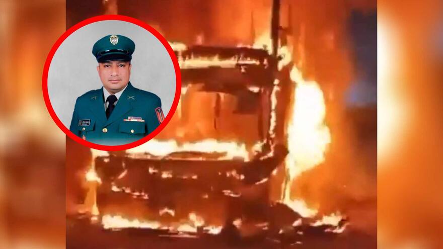 Identifican al sargento del Ejército que murió calcinado en bus incinerado en Caquetá
