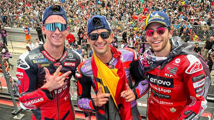 Video | José Mourinho recibió en meta al español Jorge Martín en el Gran Premio de Portugal de MotoGP