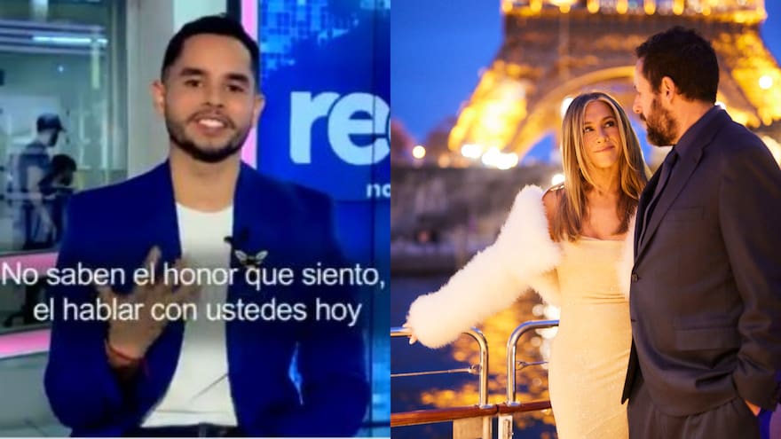 Jennifer Aniston y Adam Sandler dieron ‘regalazo’ a presentador colombiano