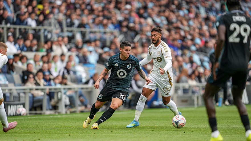 James Rodríguez juega de titular y el Minnesota United pierde en la MLS