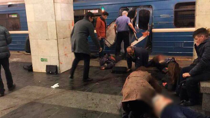 Once muertos en ataque terrorista en San Petersburgo