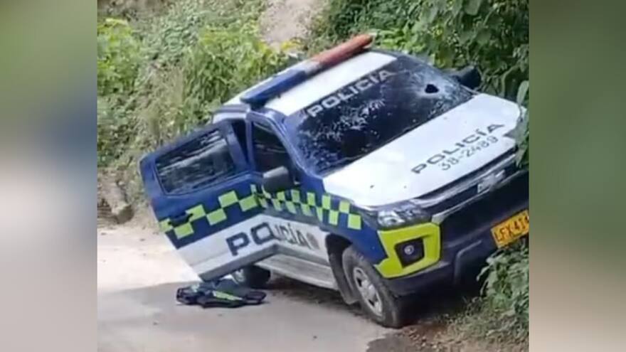 Atacan patrulla de la Policía en Antioquia: un uniformado resultó herido
