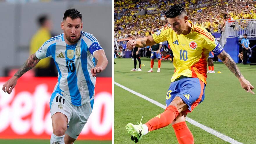 Messi frente a James, la magia de la final pasa por el ‘10’