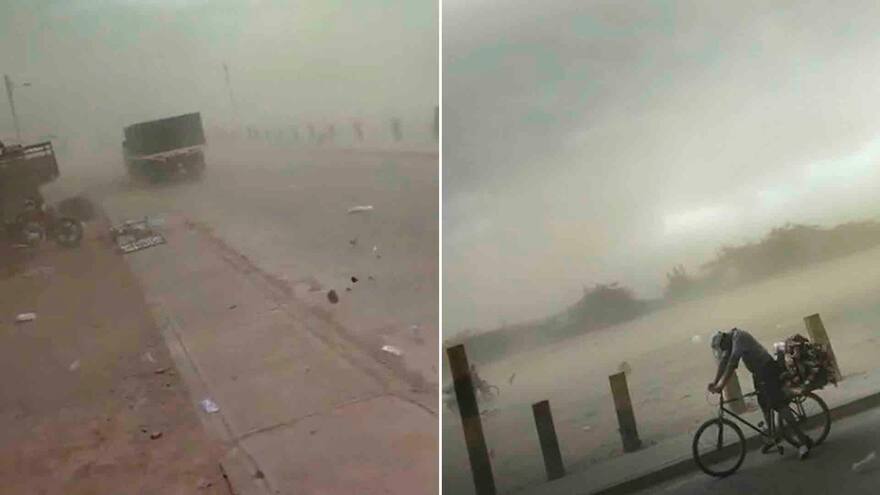 Fuerte vendaval sacude al municipio de Uribia