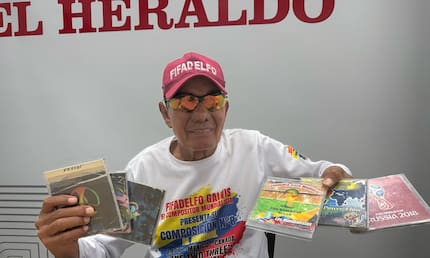 Filadelfo Galvis, el soledeño que vuelve a cantarle al Mundial con su octava composición