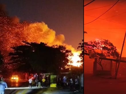 Revelación de sexo de un bebé, el origen del incendio en Las Flores