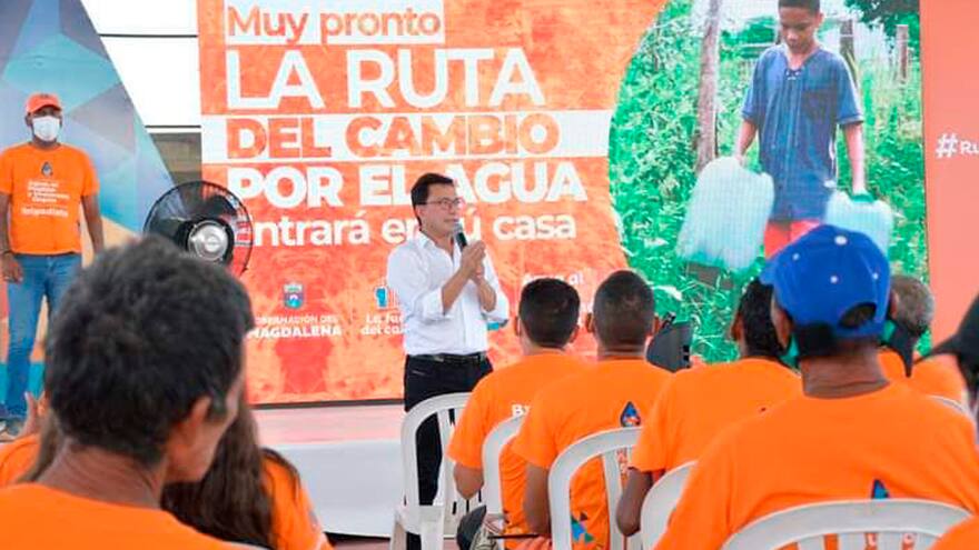 Desde Puebloviejo inició la ruta para llevar agua potable al Magdalena