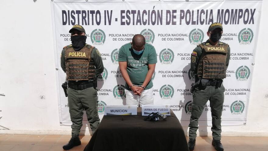 Hombre intimidó a su pareja con un revólver en Mompox, Bolívar