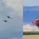 Video: Dos aviones de combate chocaron durante un espectáculo aéreo en Idaho, Estados Unidos