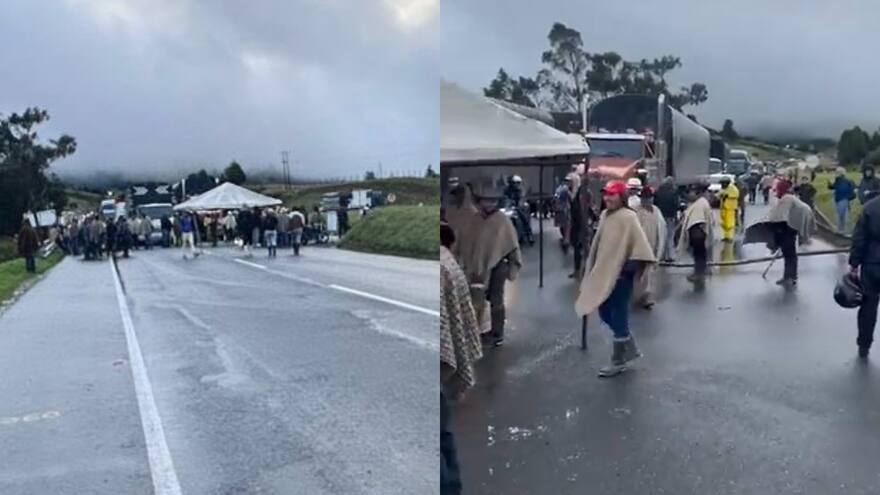 Cancelan la quinta etapa de la Vuelta a Colombia por paro minero en Boyacá