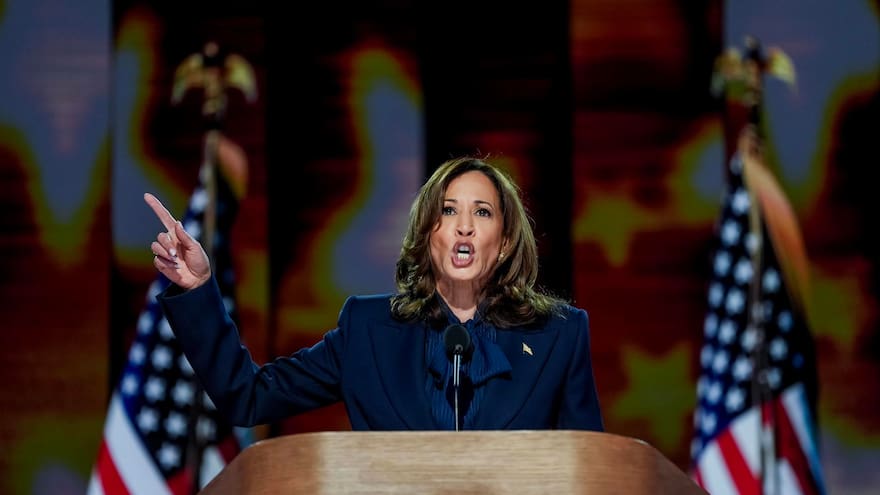 Discurso de Kamala Harris durante la aceptación de la candidatura demócrata
