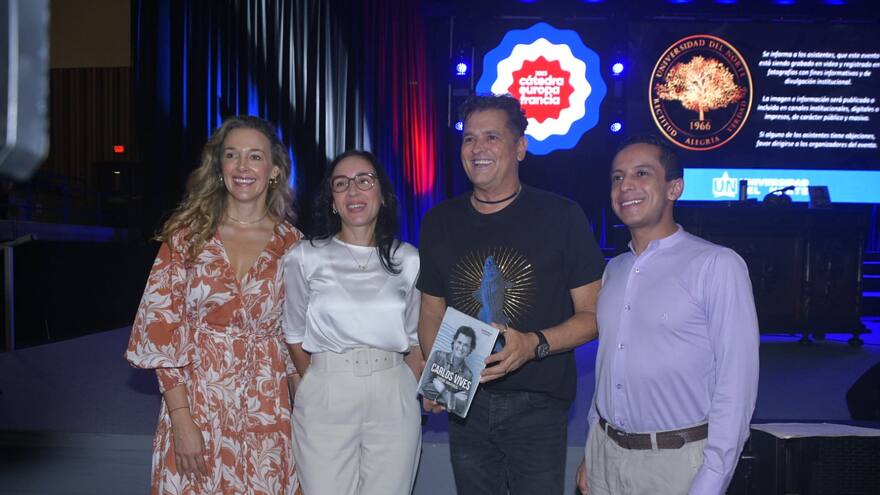 Carlos Vives ya se encuentra en la Universidad del Norte para dictar su clase magistral