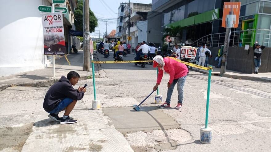 Sucre: en Sincelejo nace otra iniciativa ciudadana para tapar huecos