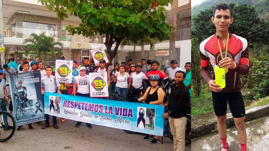 Asesinan a puñal a ciclista en un atraco en Santa Marta