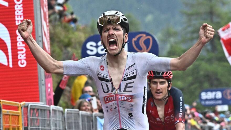 Joao Almeida gana la etapa 16 y Geraint Thomas toma el mando del Giro de Italia